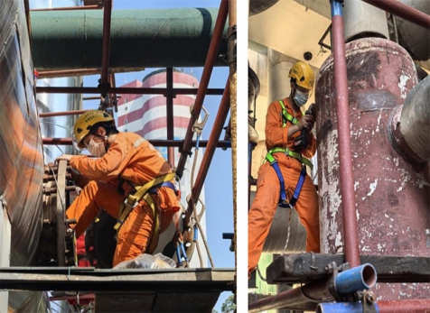 弘旭團(tuán)總支青年突擊隊(duì)“戰(zhàn)高溫，斗酷暑”